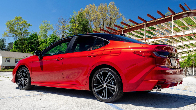 2026 Toyota Camry left rear three-quarter view