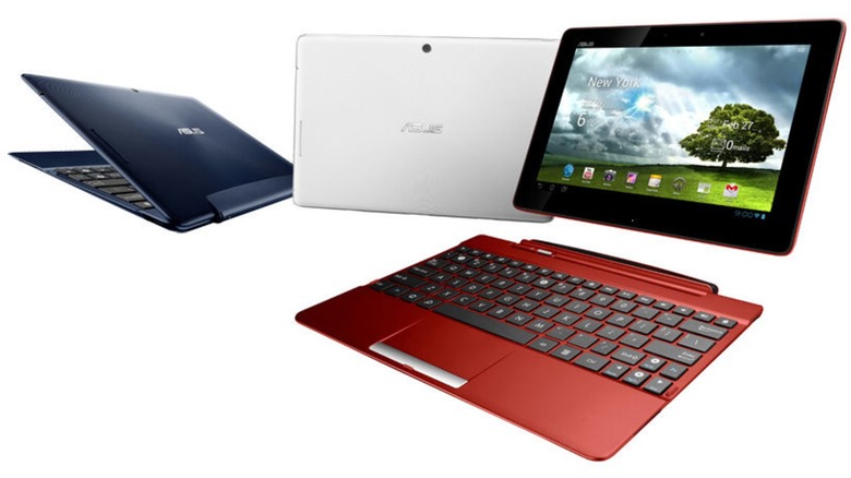 the three colors of the Asus Transformer Pad TF300T