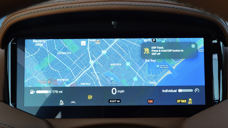 Aston Martin DB12 Volante Apple CarPlay Ultra navigation screen gauge cluster