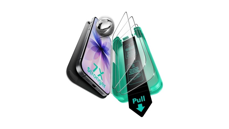 ESR anti-reflective tempered glass screen protector for iPhone 17