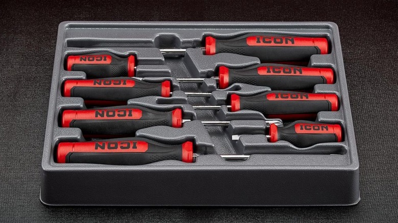 Icon 8-piece screwdriver set in case