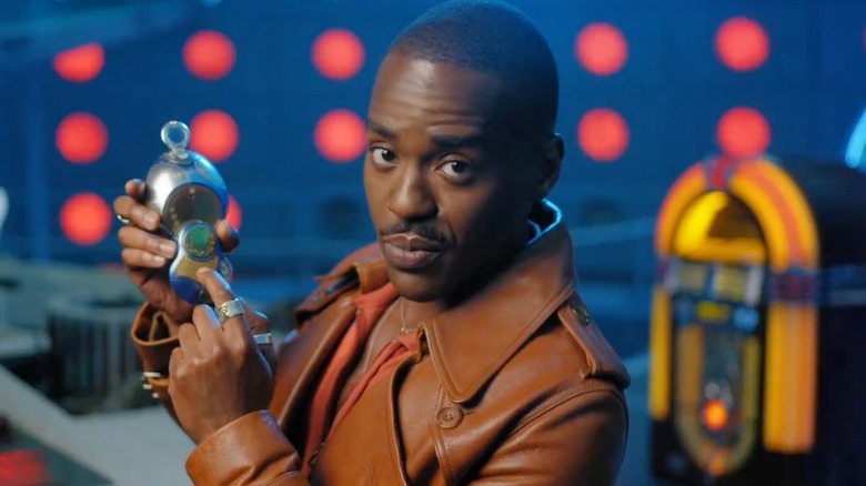 The Fifteenth Doctor with his Sonic Screwdriver