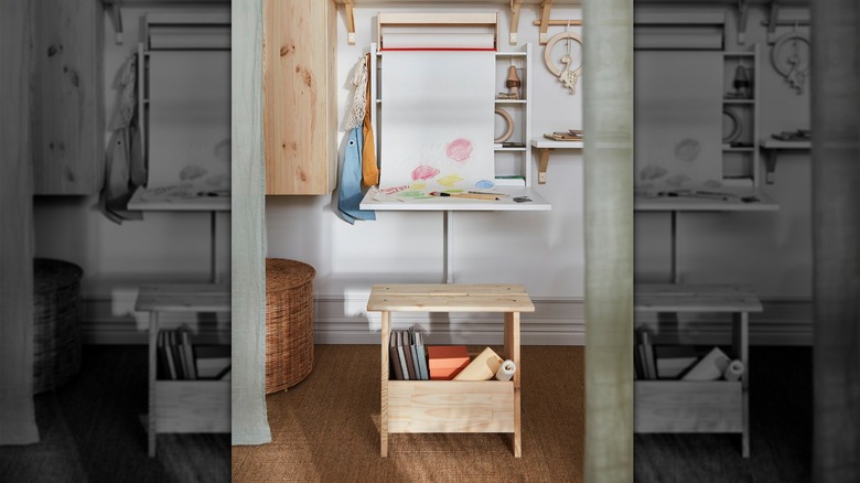 The NORBERG wall-mounted folding desk from IKEA