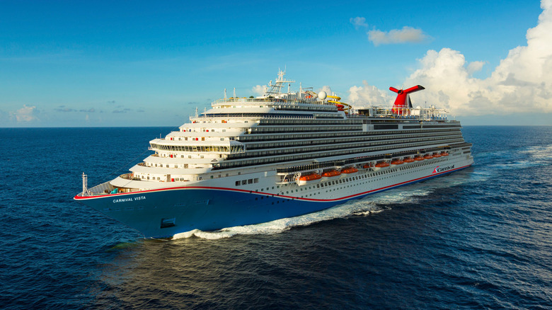 The Carnival Vista at sea