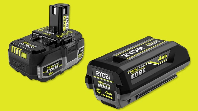 Ryobi 40V battery and charger