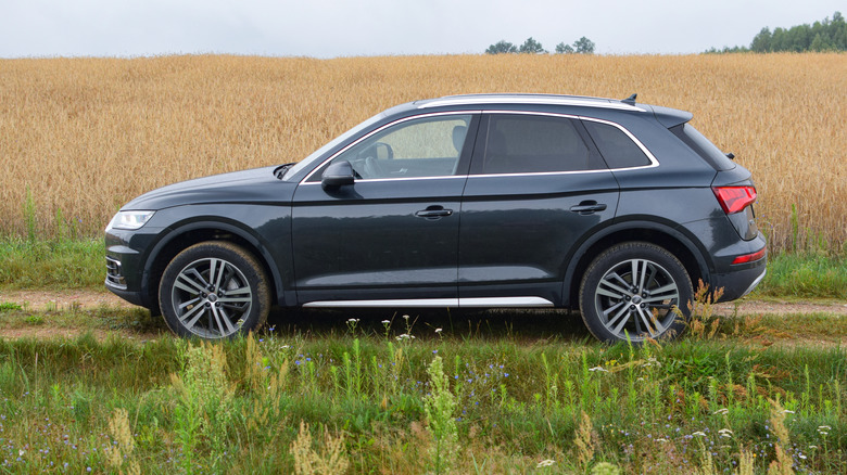 2017 audi q5 side view in field