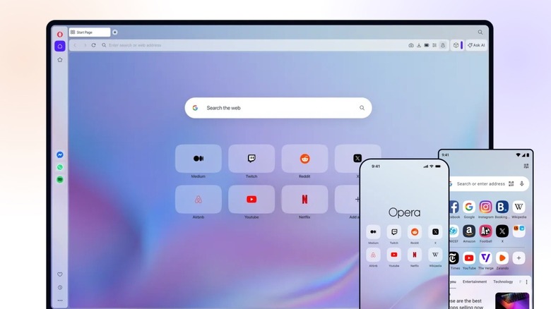 Opera Browser on multiple platforms