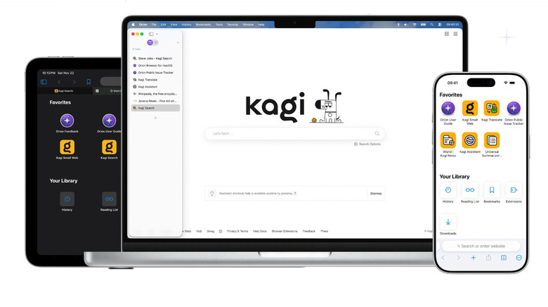Orion Browser on Multiple Platforms