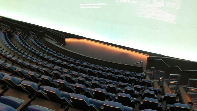 Surround type seats in an IMAX theatre