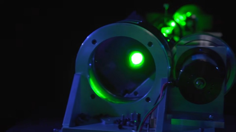 A IMAX laser projection system close up