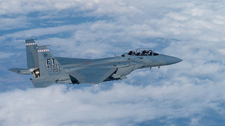 An F-15EI Eagle II in flight