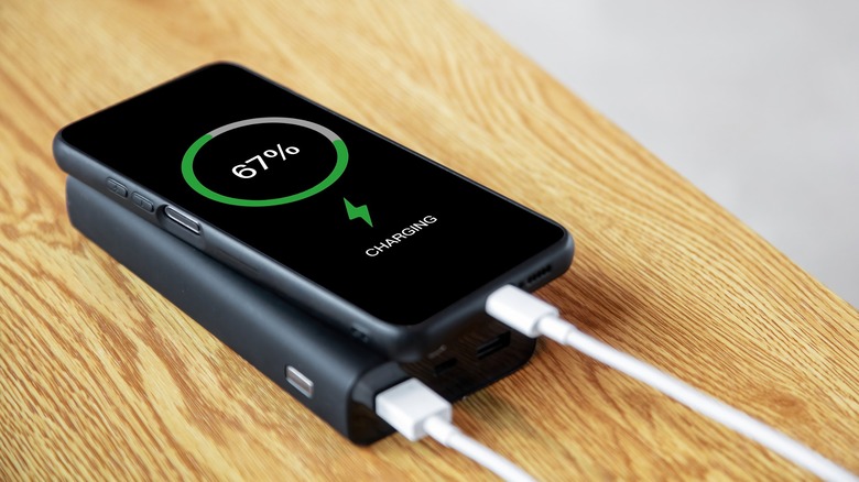 Generic power bank charging mobile