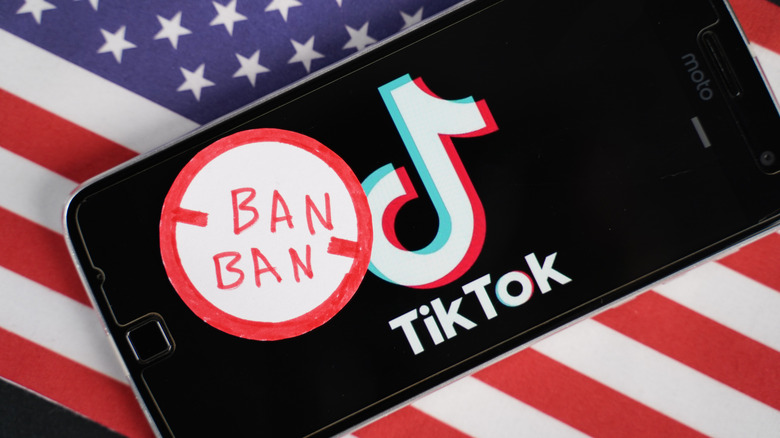 tiktok security ban america sticker