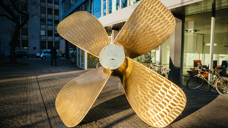 big tugboat propeller