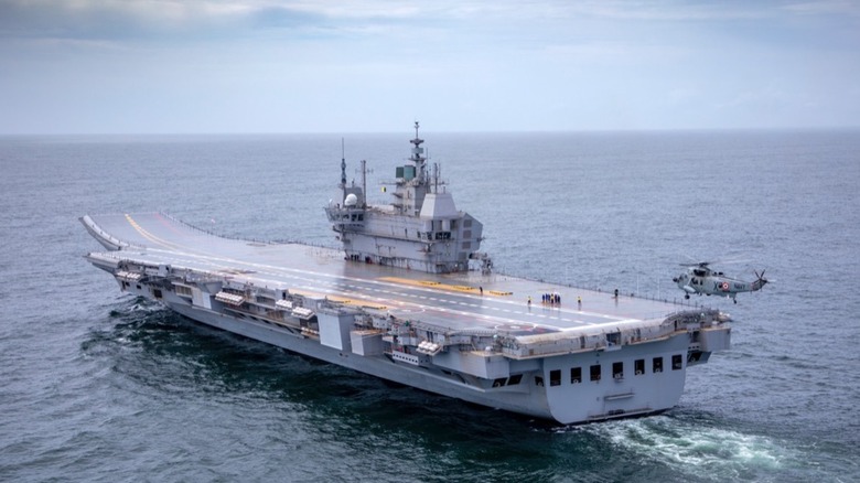 INS Vikrant at sea