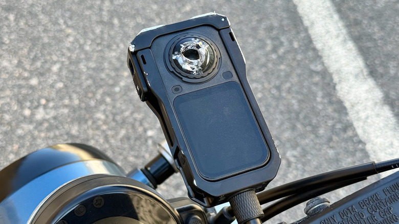Insta360 X6 with a broken lens