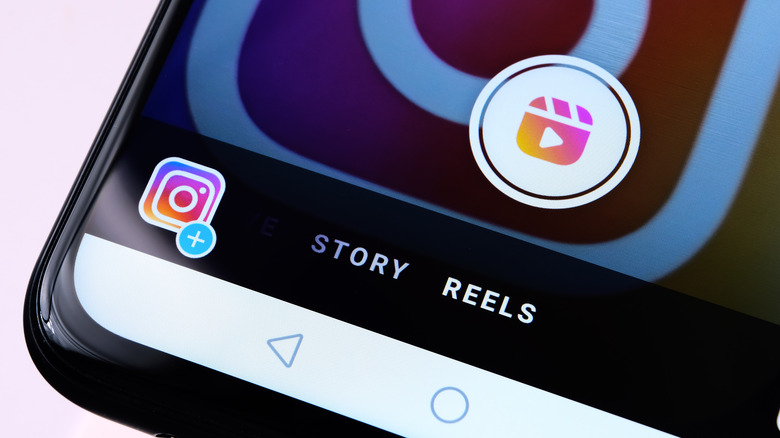 Instagram app Reels smartphone