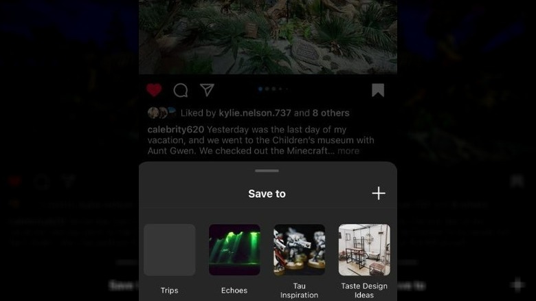 Add to collections tab