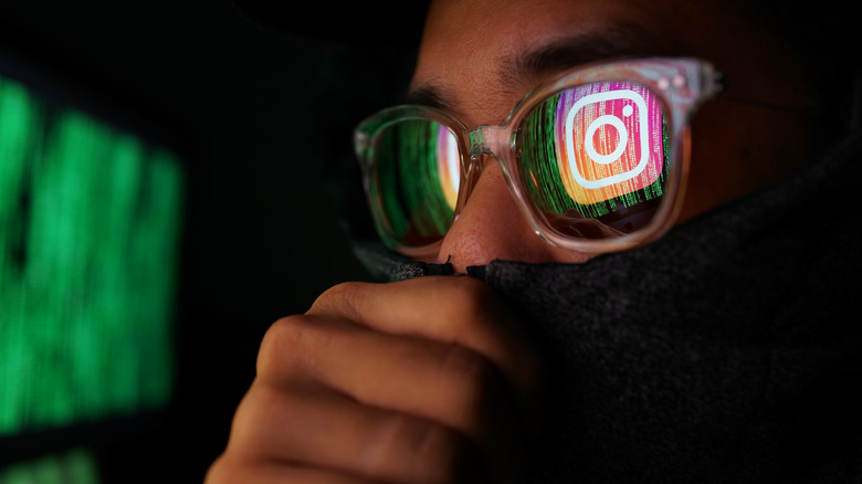 instagram icon reflection hacker