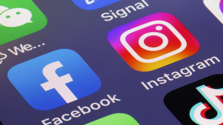 Facebook and Instagram app icons