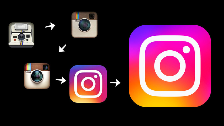 Instagram logo changes history