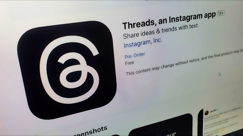 Threads App Store listing