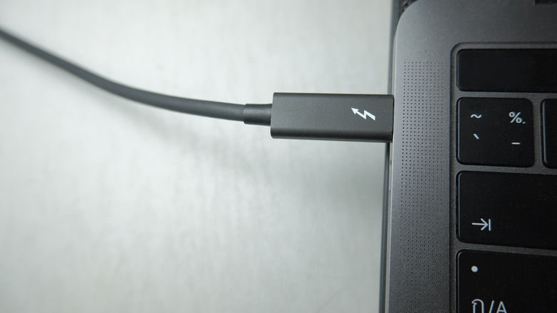 Thunderbolt Cable in Laptop