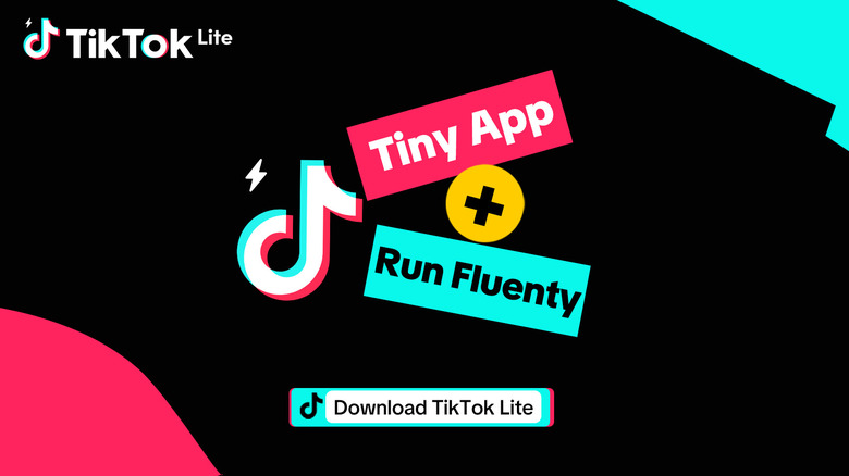 Promo image illustrating benefits of TikTok Lite