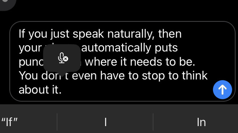 Automatic punctuation