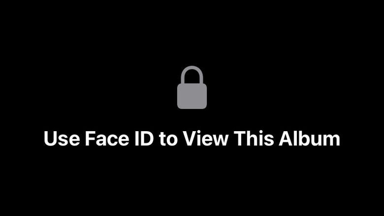 Lock private photos