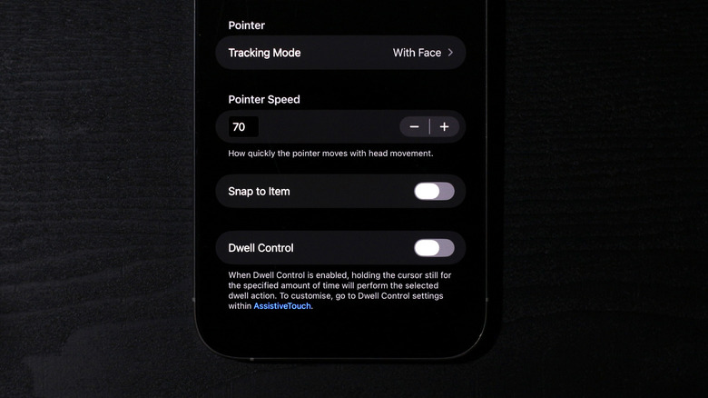 Additional options in Head Tracking in iOS 26