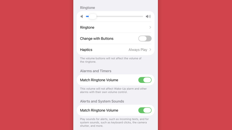 Volume settings for iOS 27