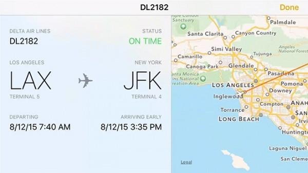 iOS 9, OS X El Capitan to feature native flight tracking