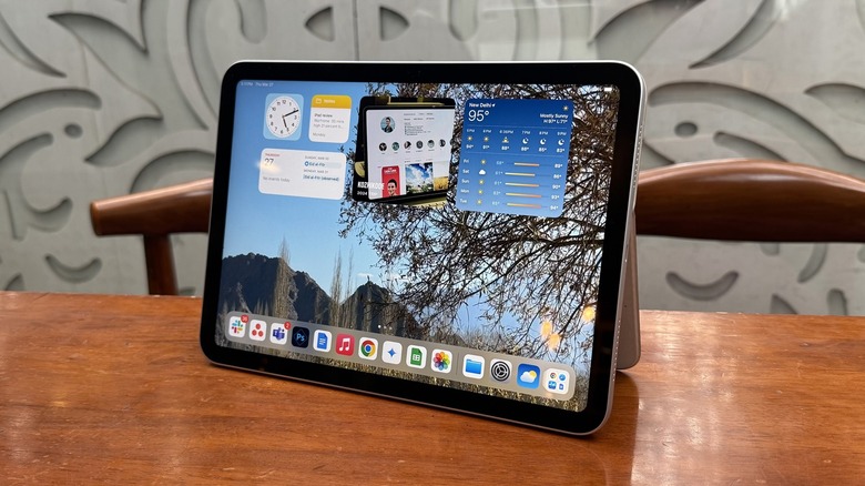 App multitasking on the iPad.