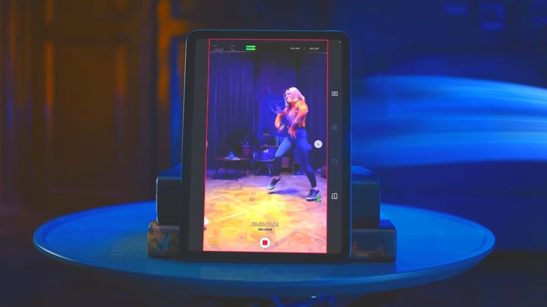 Apple iPad Air 5 in portrait orientation.