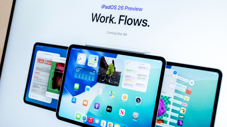 iPadOS 26 livestream running on a phone and on a Mac.