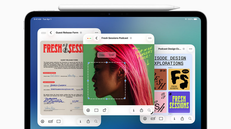 Preview app on iPad