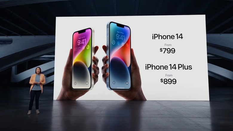 Pricing for the iPhone 14