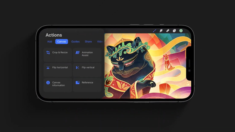 Procreate Pocket app