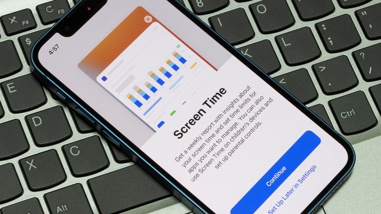 iPhone with Screen Time