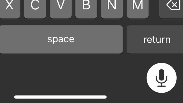 iPhone dictation