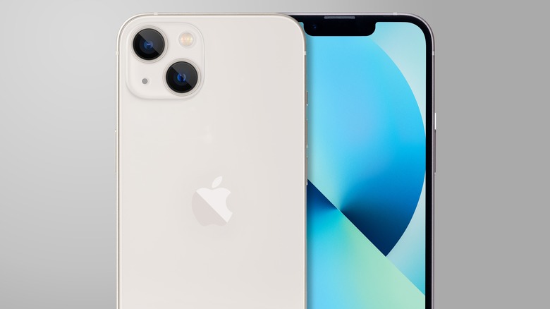 The iPhone 13 on table