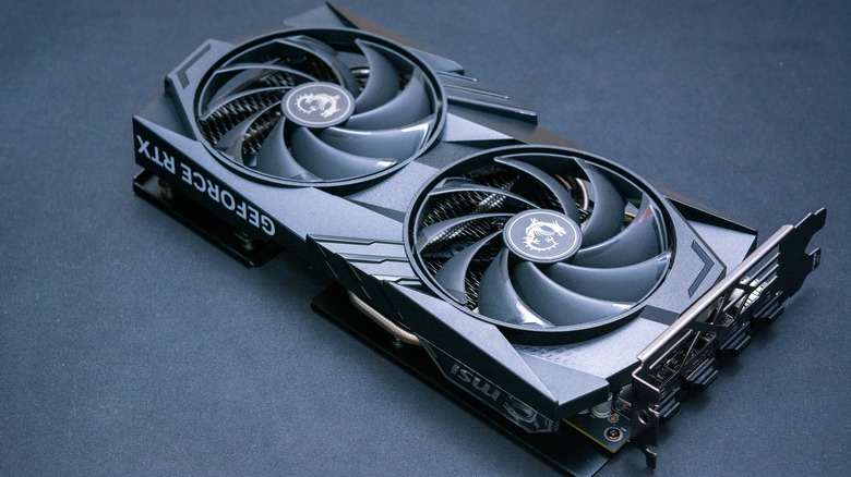 Nvidia RTX 4060 graphics card on a dark background