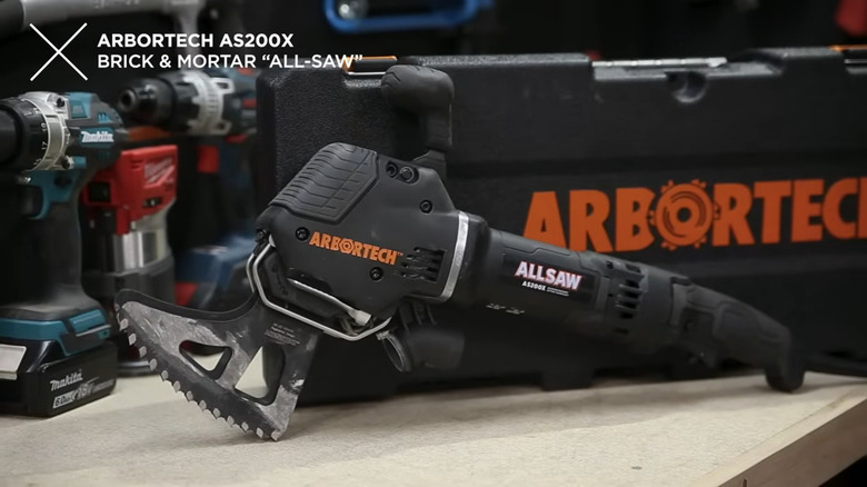 An Arbotech Allsaw As200x displayed on a workbench