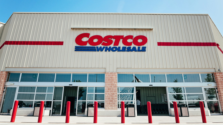 Front view of a Costco store