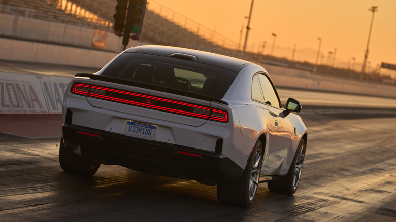 2025 Dodge Charger Daytona Scat Pack on drag strip