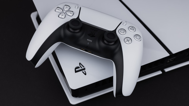 PS5 sideways with controller