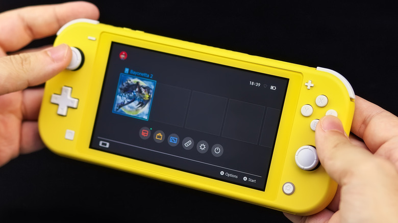 Nintendo Switch Lite hands