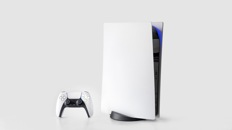 White PS5 and controller