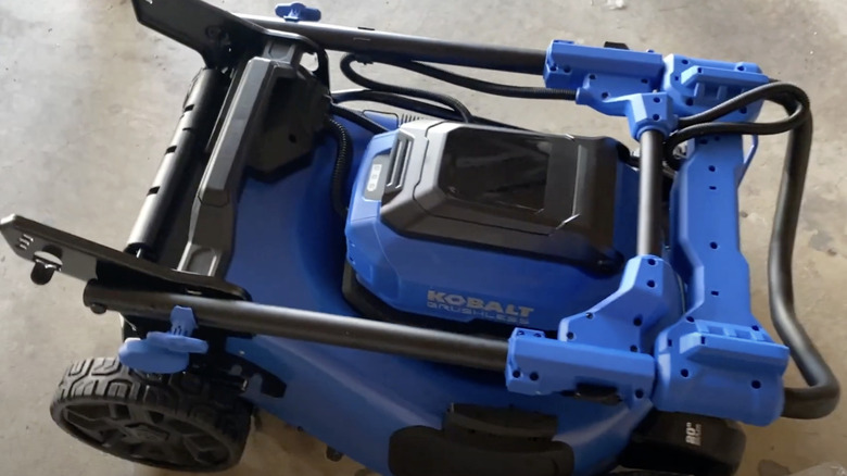 Kobalt Push Lawn Mower folded